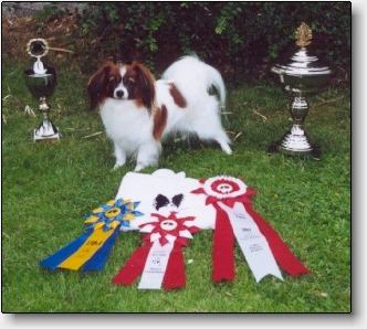 Lotte and her prizes