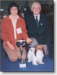 Ixe Jules with his breeder Christine Mazallon